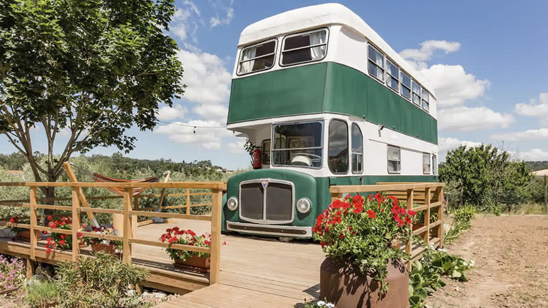 cool airbnb portugal retrobus