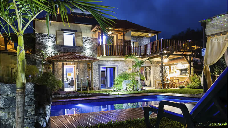 unique airbnb villa pool madeira portugal